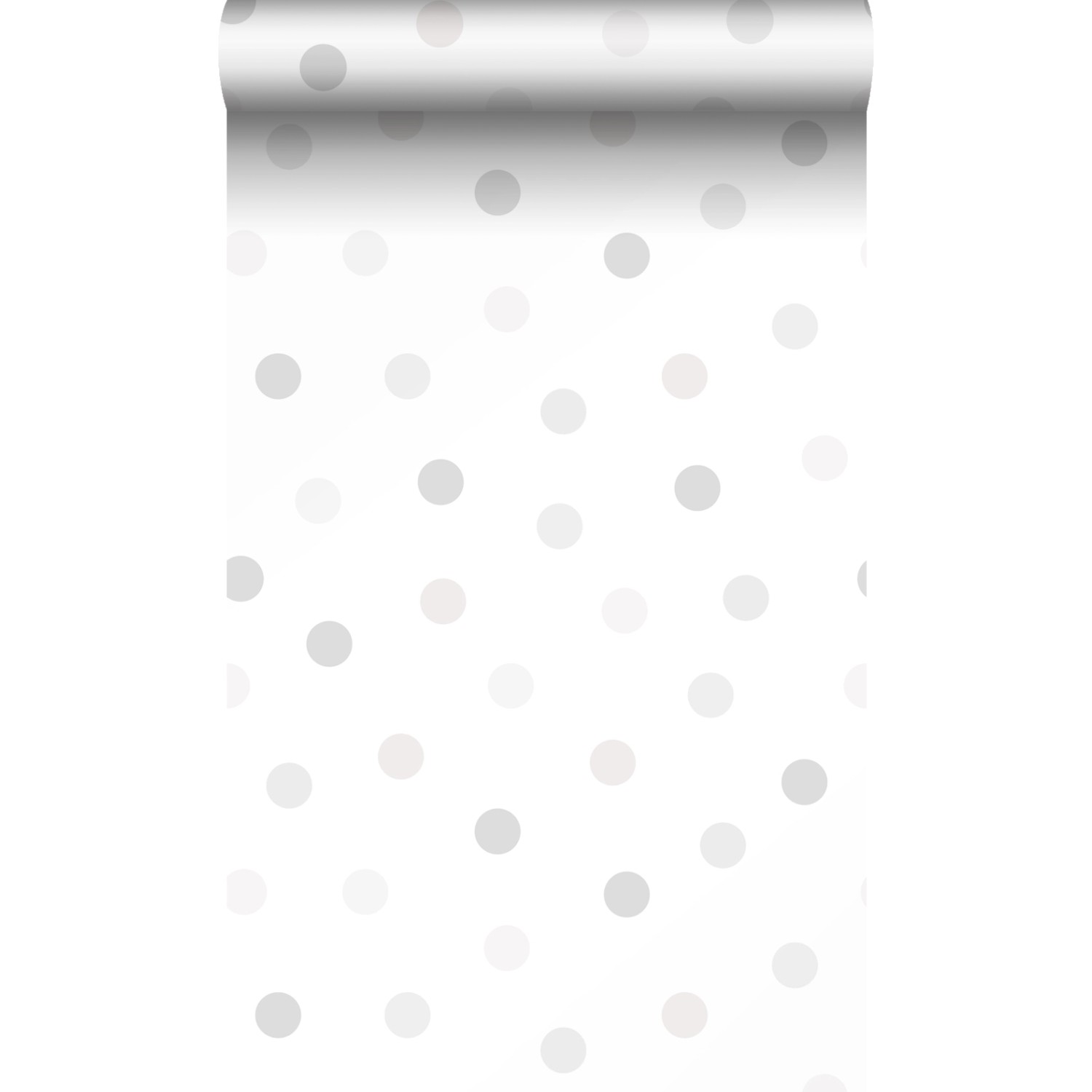 Origin Wallcoverings Tapete Punktmuster Crème-Beige Hellgrau und Silbergrau günstig online kaufen