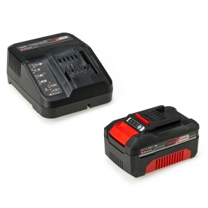 Einhell Power X-Change Starter-Kit: 18V 4Ah Akku und Ladegerät im Set.