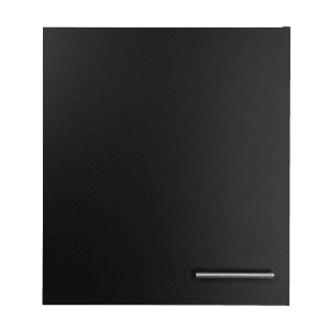Respekta Oberschrank Merle, 50 cm, Schwarz. Küchen-Hängeschrank mit Metallgriff.