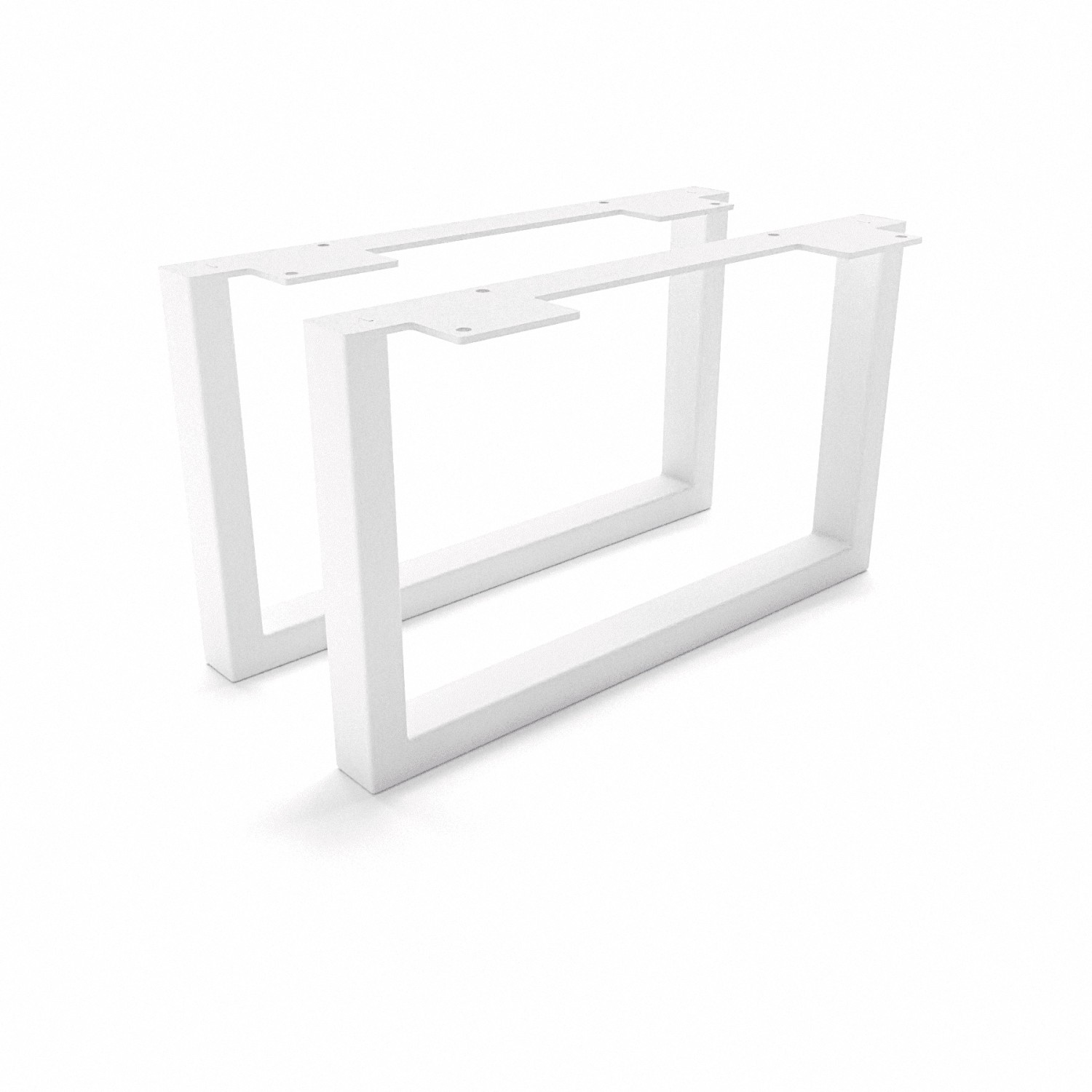 HEVVA Möbelfüße GRAZ 20 cm Hoch 35 cm Tief 2er Set Weiß