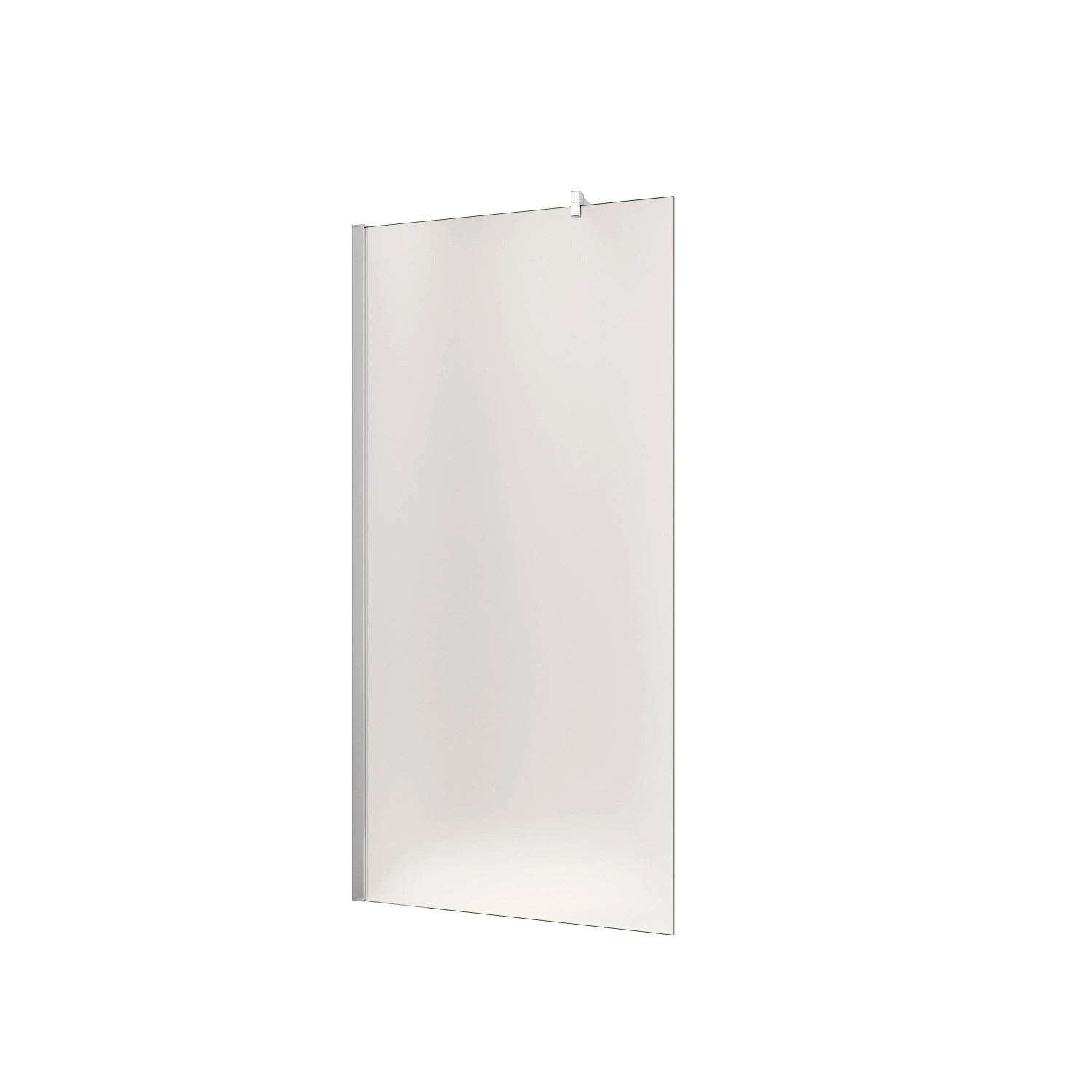 Duschparadies Walk-in Dusche 100 x 200cm Seitenwand 10mm Nano Glas Milchglas Duschtrennwand Duschabtrennung Hochglanz Verchromt