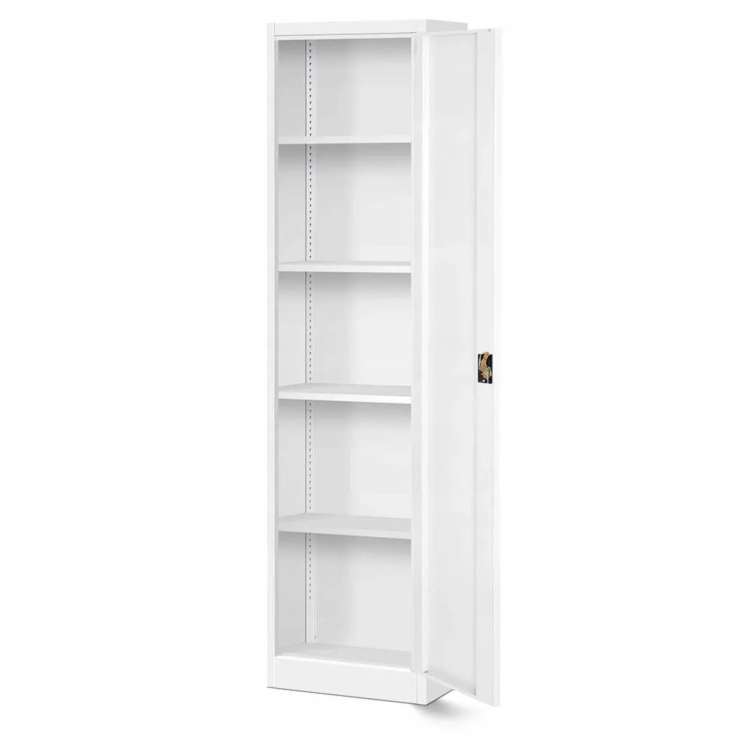 Jan Nowak Büro Aktenschrank ALEX 185 x 45 x 40 cm Weiß_7