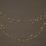 Warmweiße LED-Lichterkette, 24 m, für Innen und Außen, mit grüner Zuleitung.