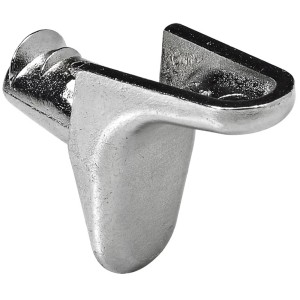 Bodenträger Sekura, Stahl vernickelt, für Regal- und Fachböden, 20 Stück