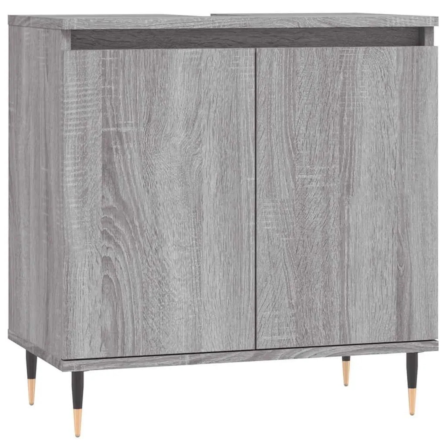 vidaXL Badschrank Grau Sonoma 58x33x60 cm Holzwerkstoff 831578 günstig online kaufen