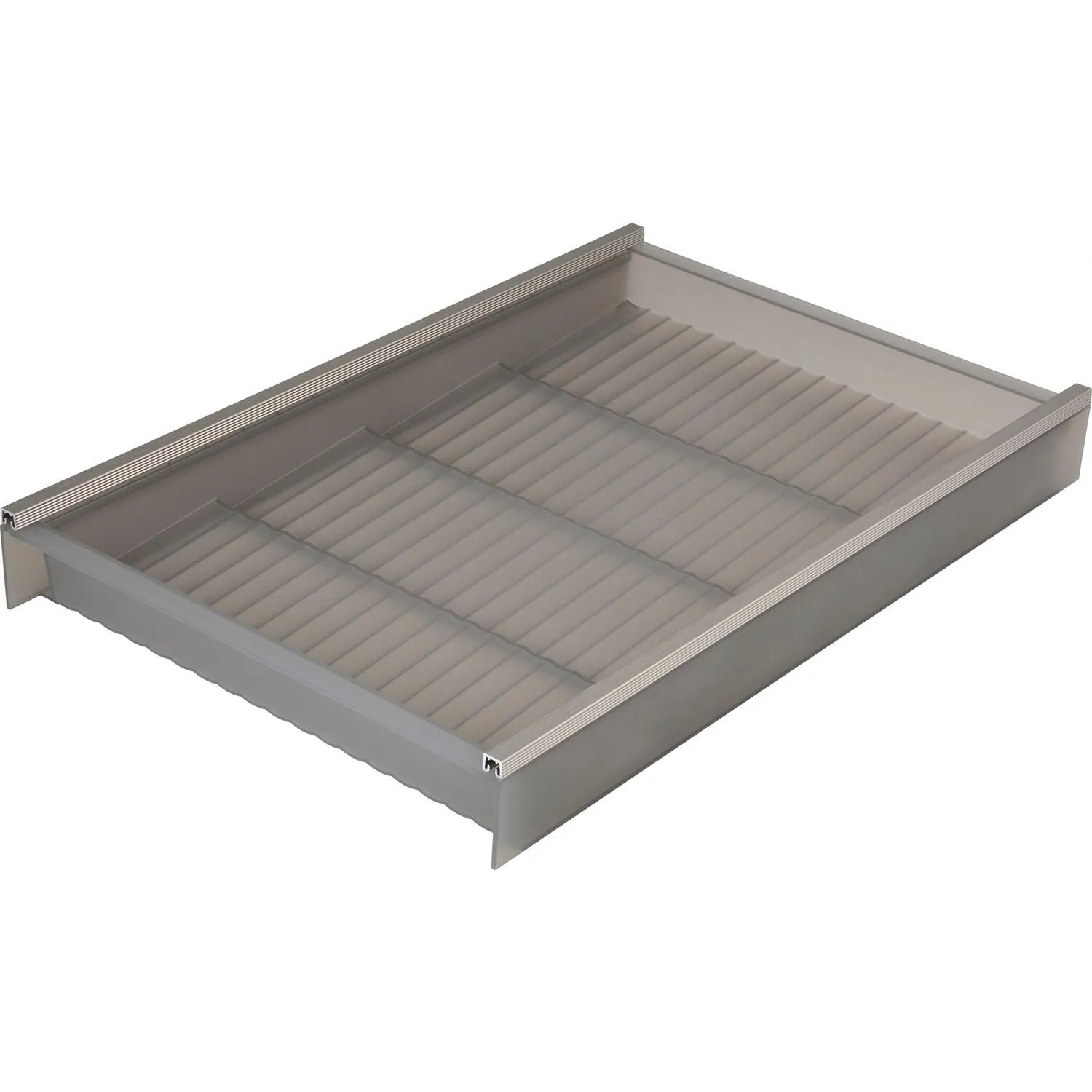 Ninka Cuisio Gewürzeinsatz für Schubladen Gewürz Organizer 311mm Kunststoff Graphit Transulzent