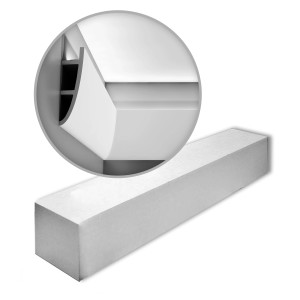 ORAC DECOR C374 LUXXUS Zierleiste, 8 Stuckleisten (16m), weiß, für indirekte Beleuchtung.