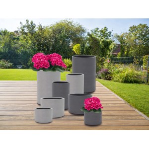 Pflanztopf Fiberstone Grau 63 cm x Ø 42 cm