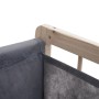 Detailaufnahme: MCW Wäschesammler B60 hellbraun/grau, Holzgestell mit grauem Wäschesack.