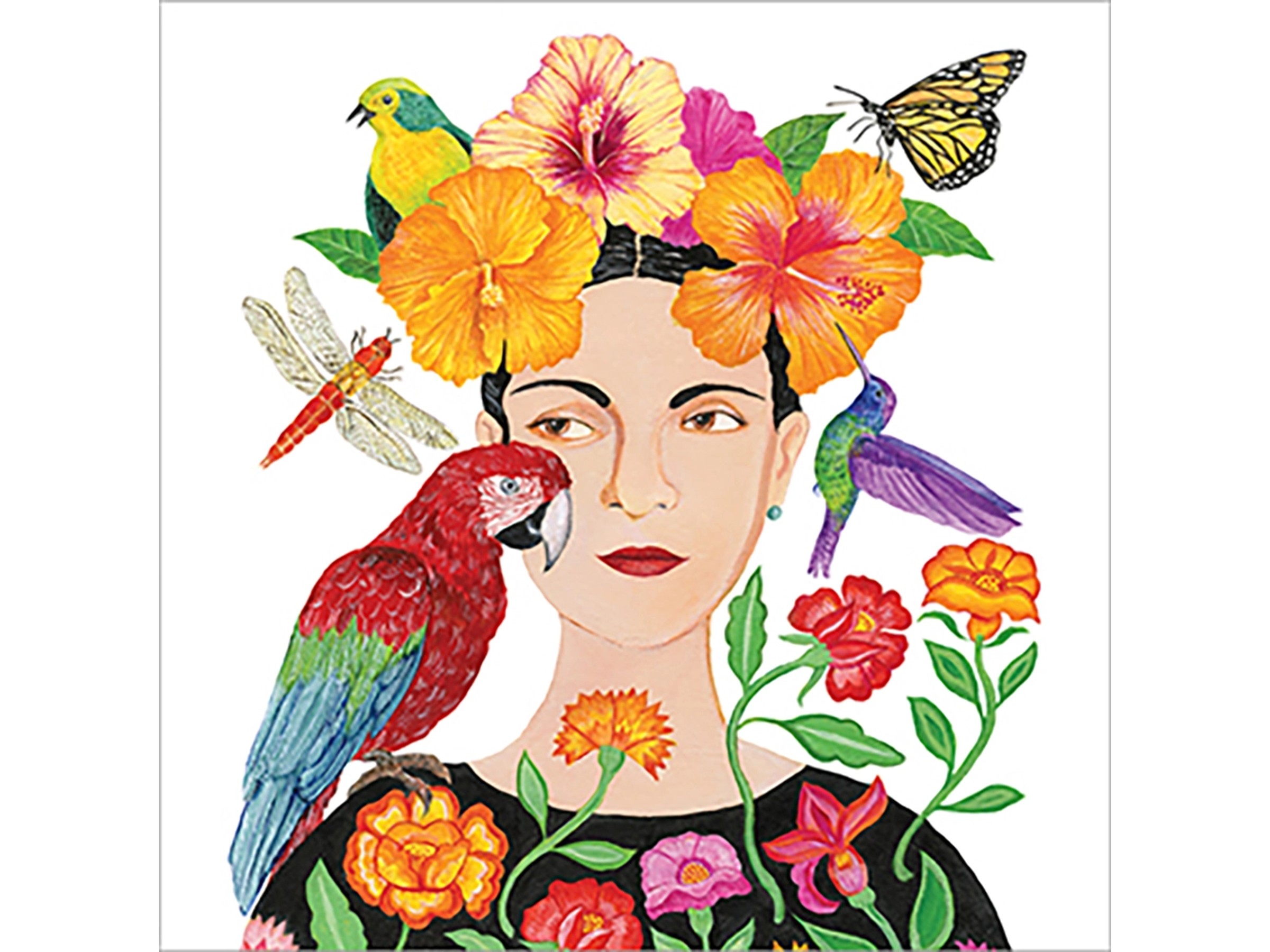 IHR Papierservietten Mit Frutos De La Catrina Muster – 3-lagig, 16,5 X 16,5 Cm