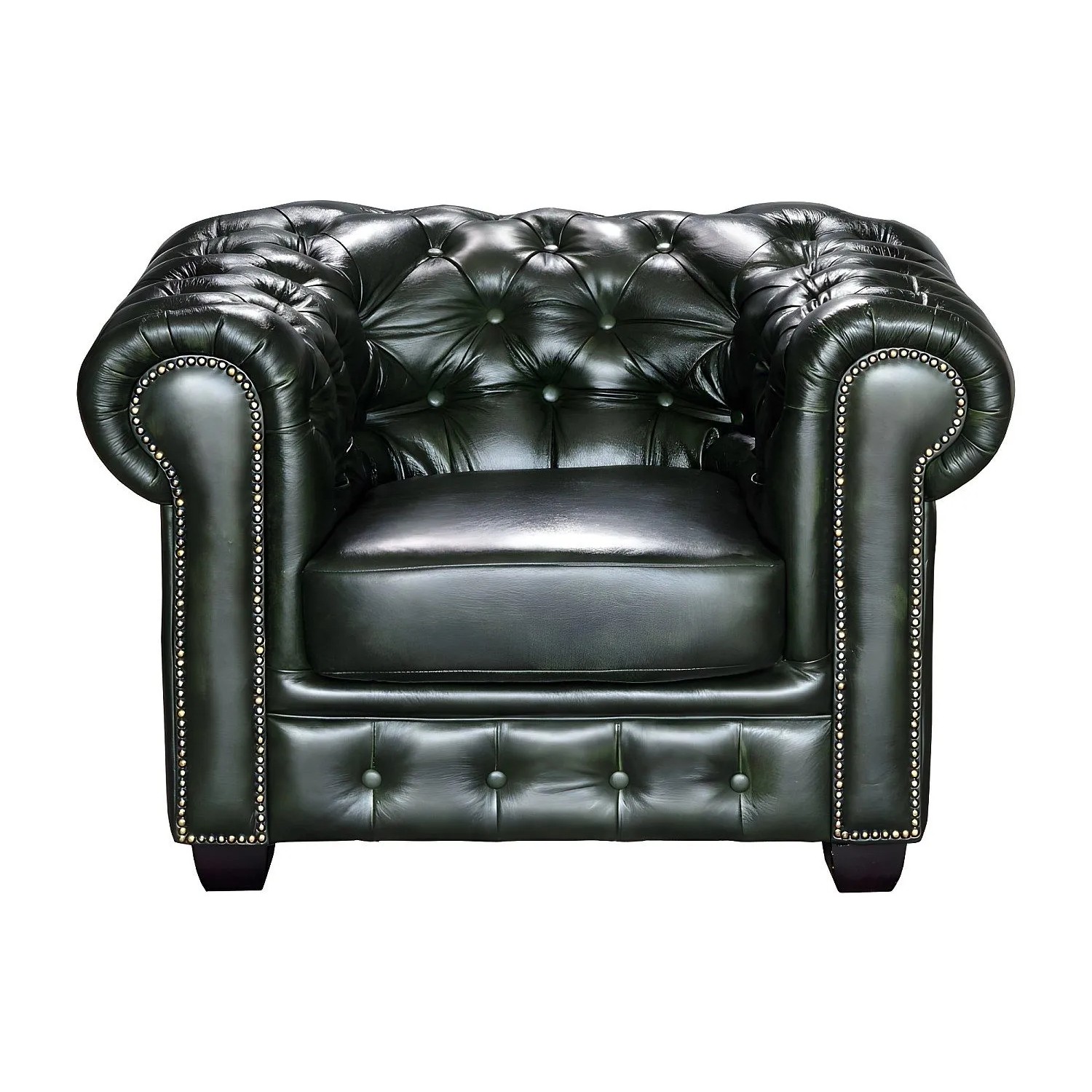 Vente-unique Sessel Mit Gerader Rückenlehne Brenton Tannengrün 105 cm