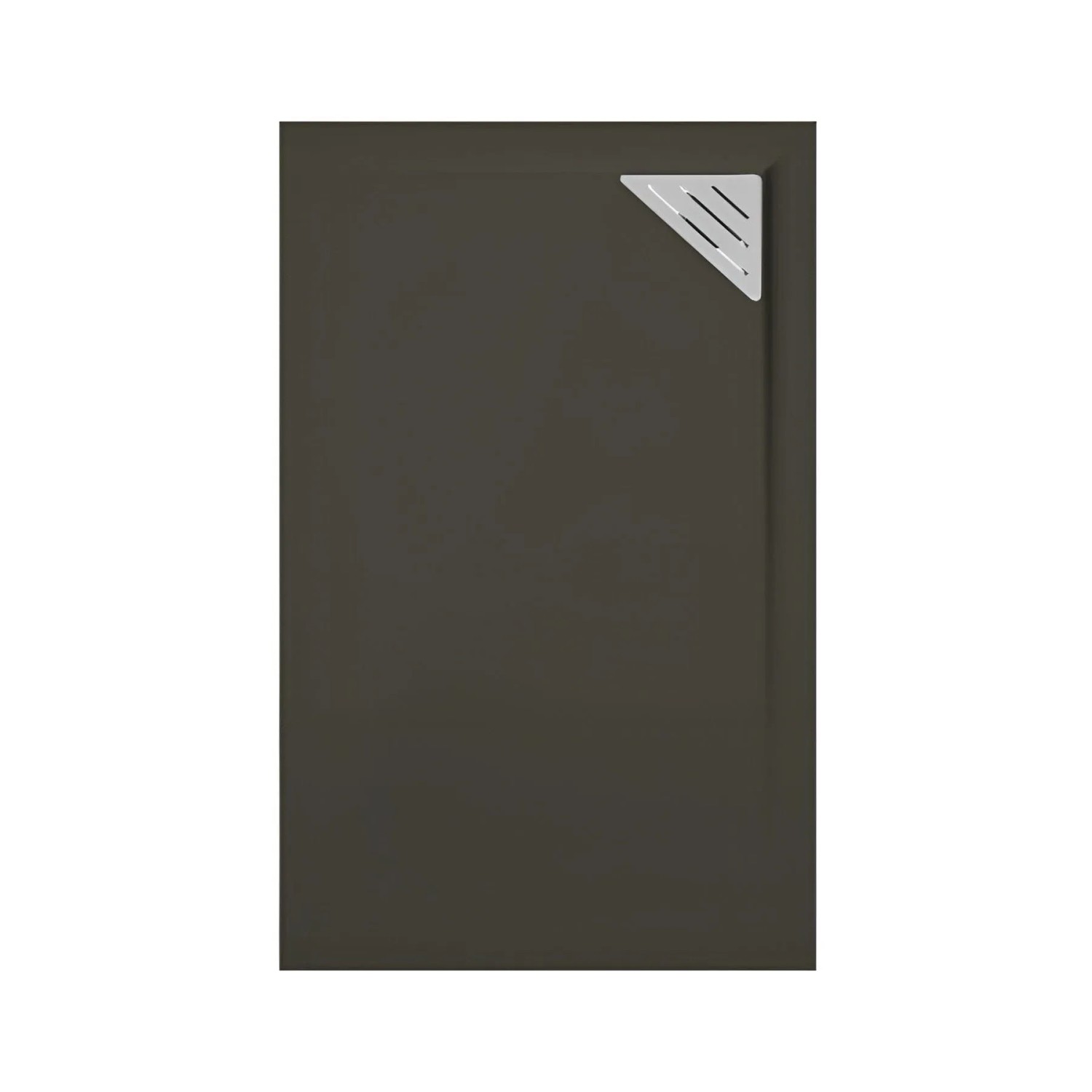 Mirlo Mineralguss Duschwanne Extra Flach Trinity Schwarz Ablaufschutz Chrom Ablauf Rechtsbündig 70x160cm