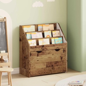 vidaXL Kinderregal Altholz 60 x 29,5 x 69 cm Holzwerkstoff 892397