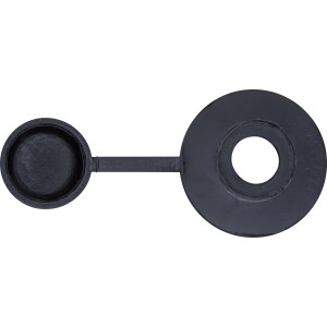 LUX Abdeckkappe für Eternitschraube M6, Kunststoff, schwarz, 2 Stück