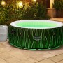 Bestway Lay-Z-Spa Hollywood AirJet, runder aufblasbarer Whirlpool mit LED-Beleuchtung und Pumpe.
