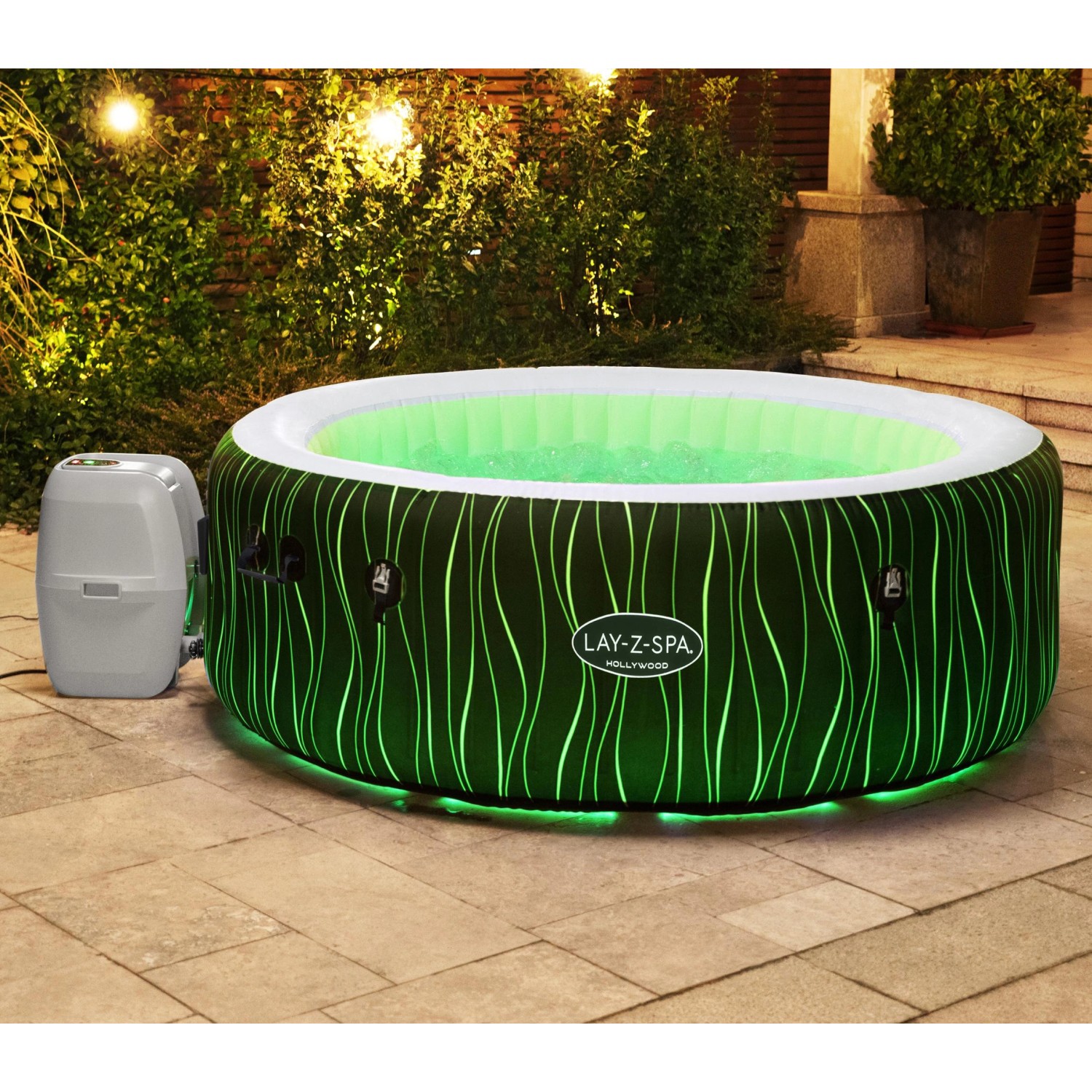 Bestway LAY-Z-SPA LED-Whirlpool deals Hollywood AirJet 196 x 66 cm,rund