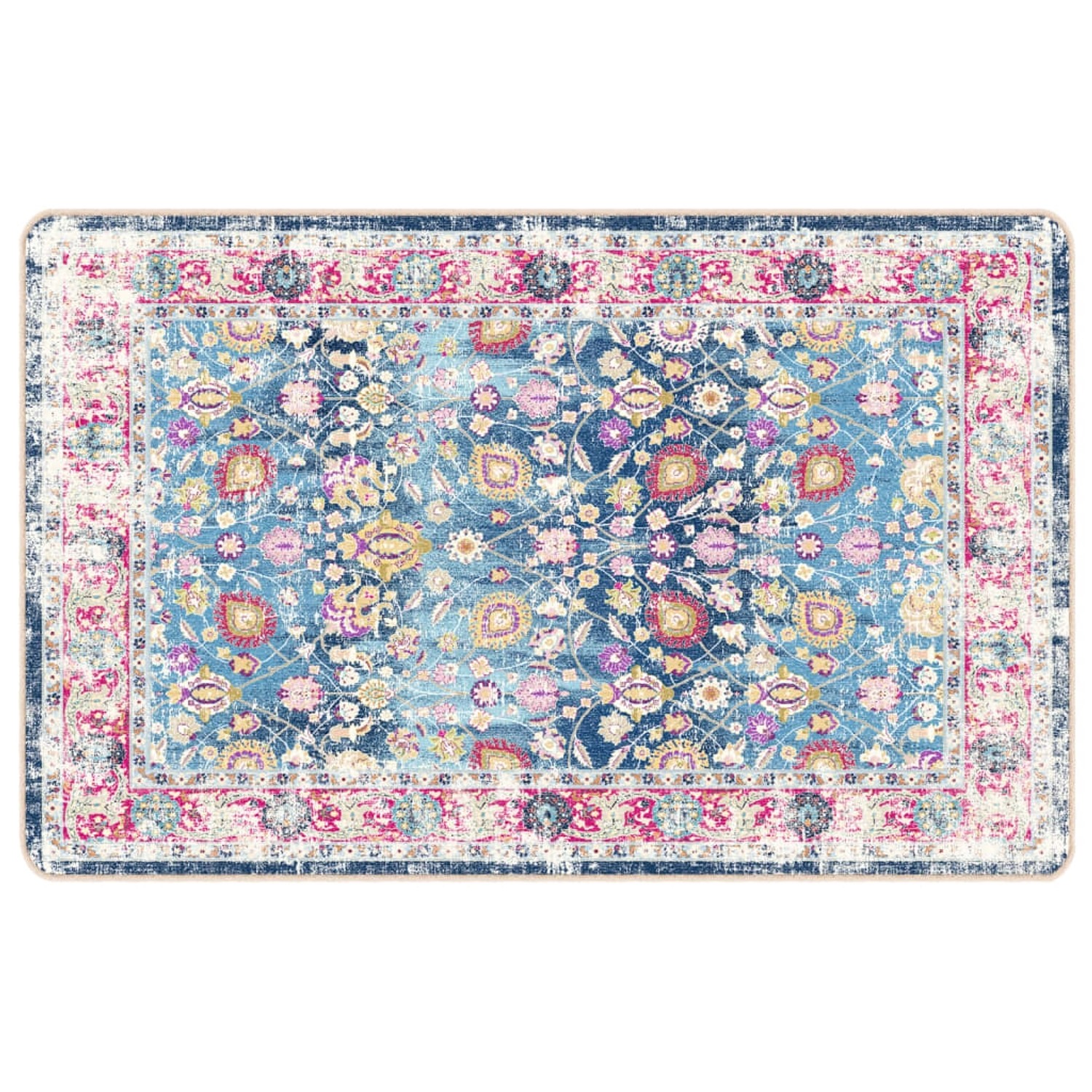 vidaXL Teppich Waschbar Mehrfarbig 190x300 Cm Rutschfest 1927684 günstig online kaufen