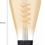 Philips Hue LED-Lampe E27 White ST72 Filament, 550 lm, im Vintage-Look.