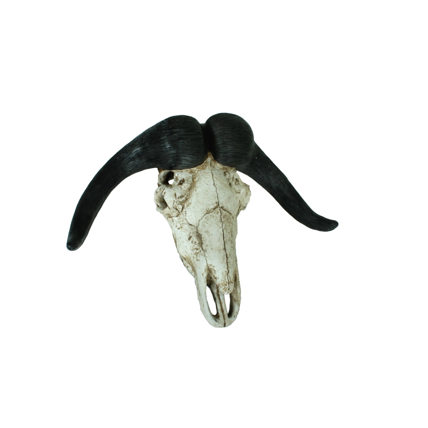 DELUKE Deko-Geweih BÜFFEL Kunststoff Natur 49x65,5x21cm Geweih Tier-Dekoration