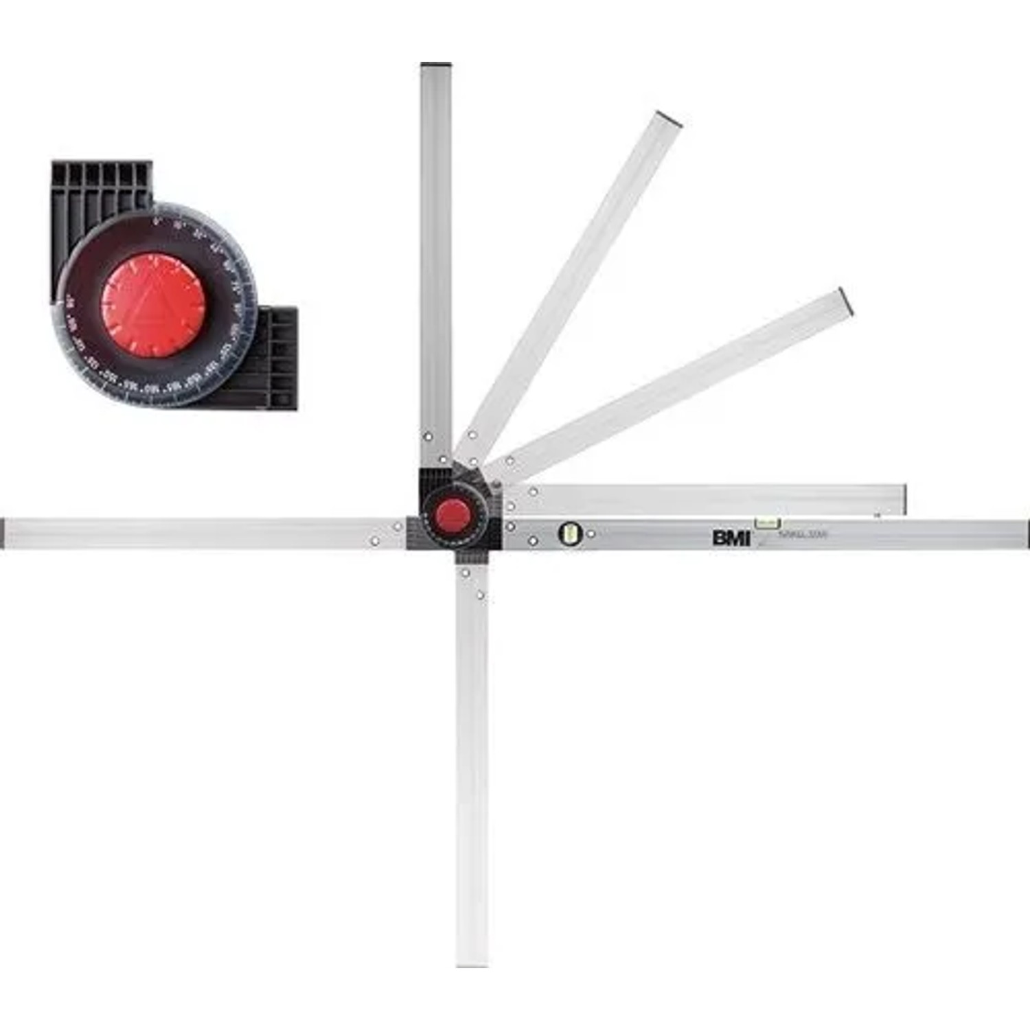 BMI Winkelmessgerät WINKELSTAR Messber 0 270Grad Schenkel L 60X120cm 715 060 120