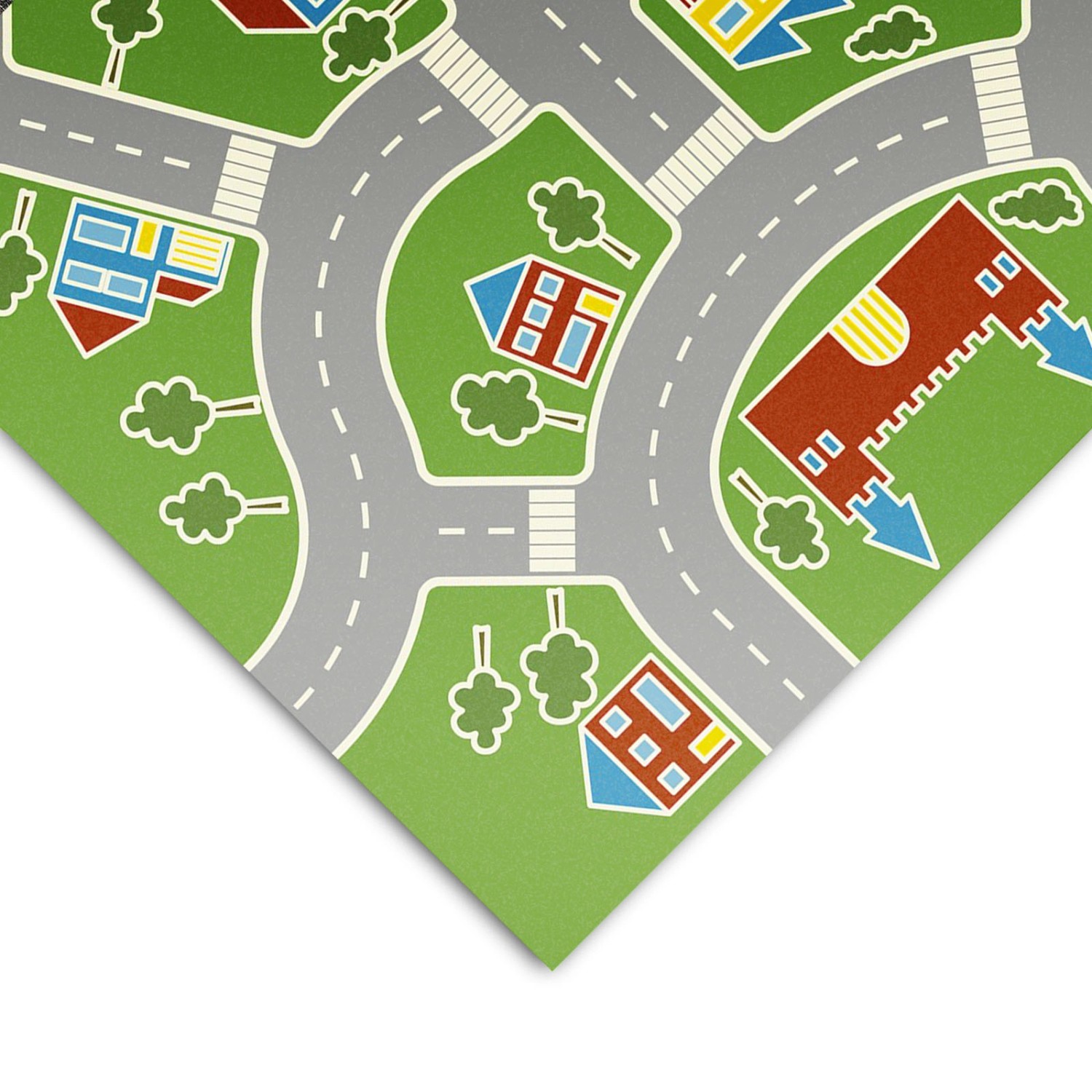 KARAT CV-Belag Vinyl Bodenbelag Roadtrip 547M Kinder Straßenlandschaft 100 x 450 cm