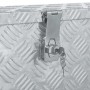 DELUKE Aluminiumbox Mit Deckel Abschließbar Alubox Deichselbox Alu Anhängerbox Werkzeugkiste Transportbox Metallkiste 76,5x26,5x33cm Silber_6
