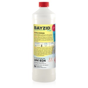 Bayzid pH Plus Flüssig, 1 kg Flasche zur pH-Wert Regulierung im Pool.