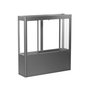 Biohort Gewächshaus Florentina Maxi, 2x0,5m, Quarzgrau-Metallic, Zubehör für Hochbeete.