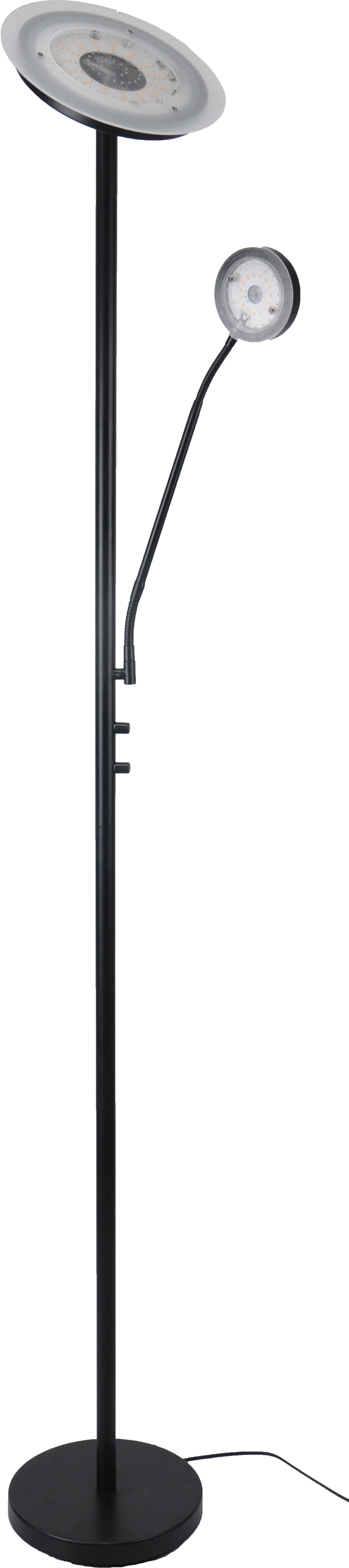 Globo LED-Stehlampe Ernst 2-flammig Schwarz matt 260 x 1800 mm kaufen bei  OBI