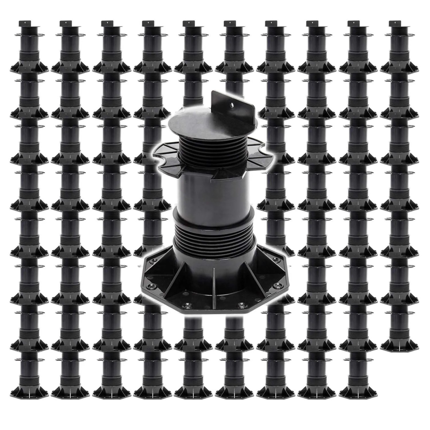Xpotool Set 80X Stelzlager Terrassen 2700Kg 137-215Mm Stellfüße Höhenverstellbar