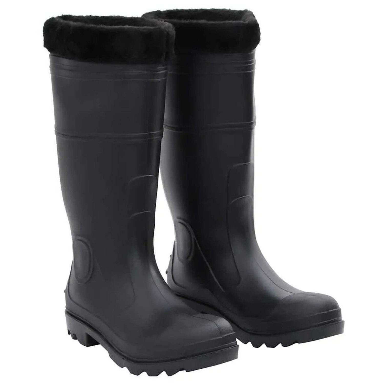 vidaXL Gummistiefel mit Herausnehmbarem Innenfutter Schwarz Größe 42 PVC 137600