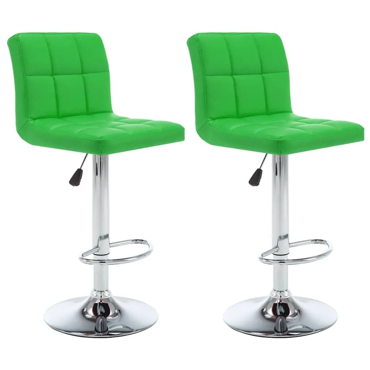 vidaXL Barhocker 2 Stk Grün Kunstleder 323642