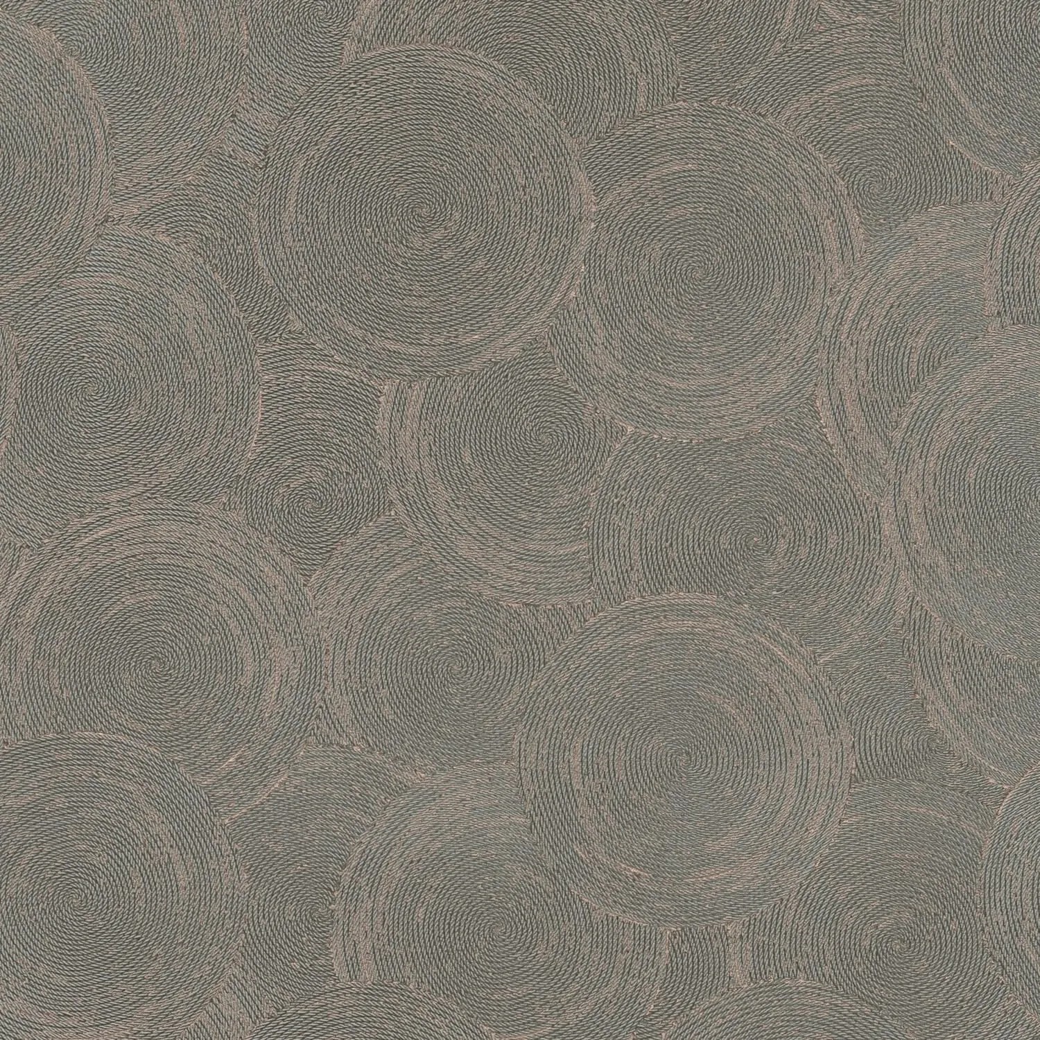 PROFHOME 790931-GU Geometrische Tapete Metallische Akzente Grau Kupfer 0,53 m x 10,05 m 5,33 m2