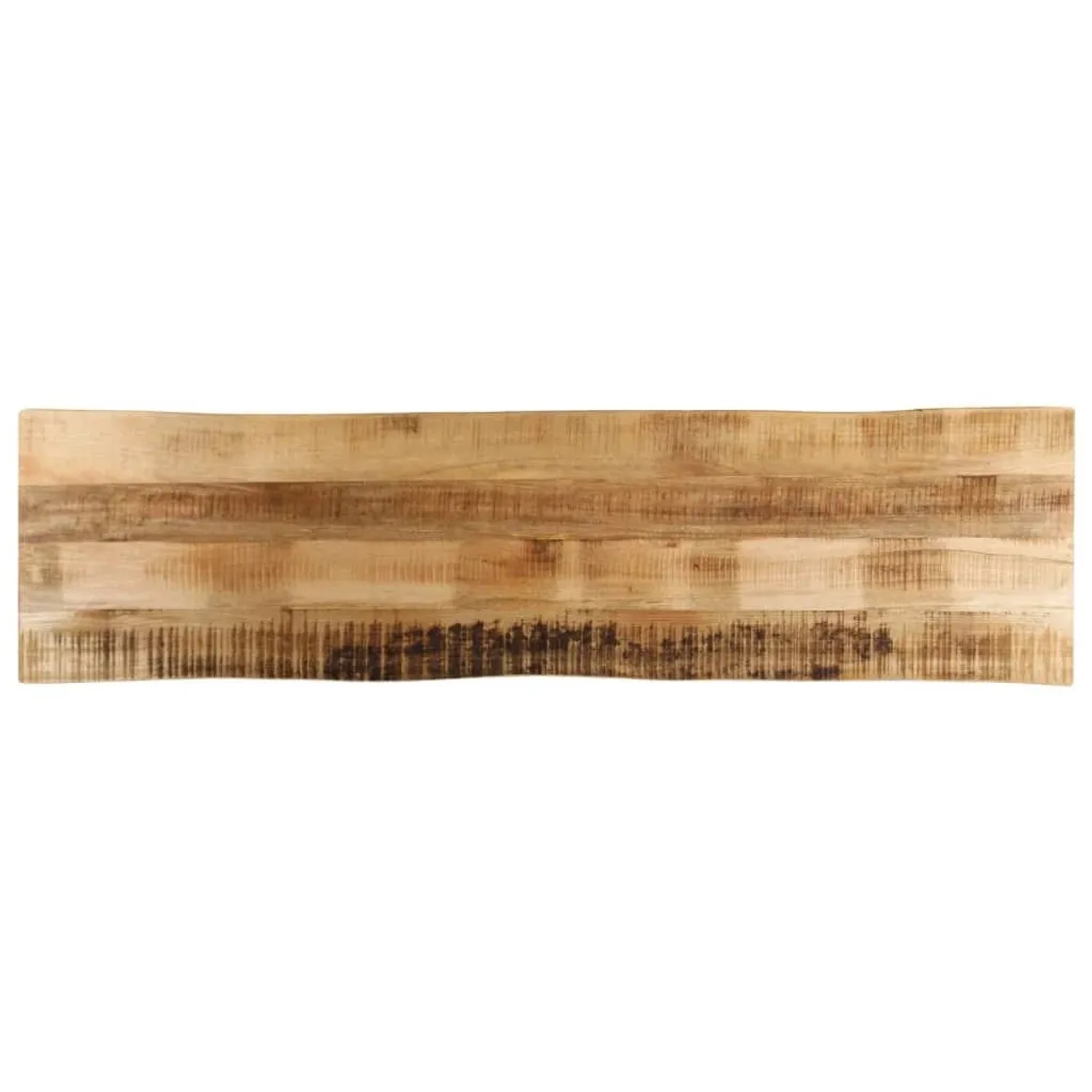 vidaXL Tischplatte mit Baumkante 160x40x2,5 cm Raues Mango Massivholz 370664