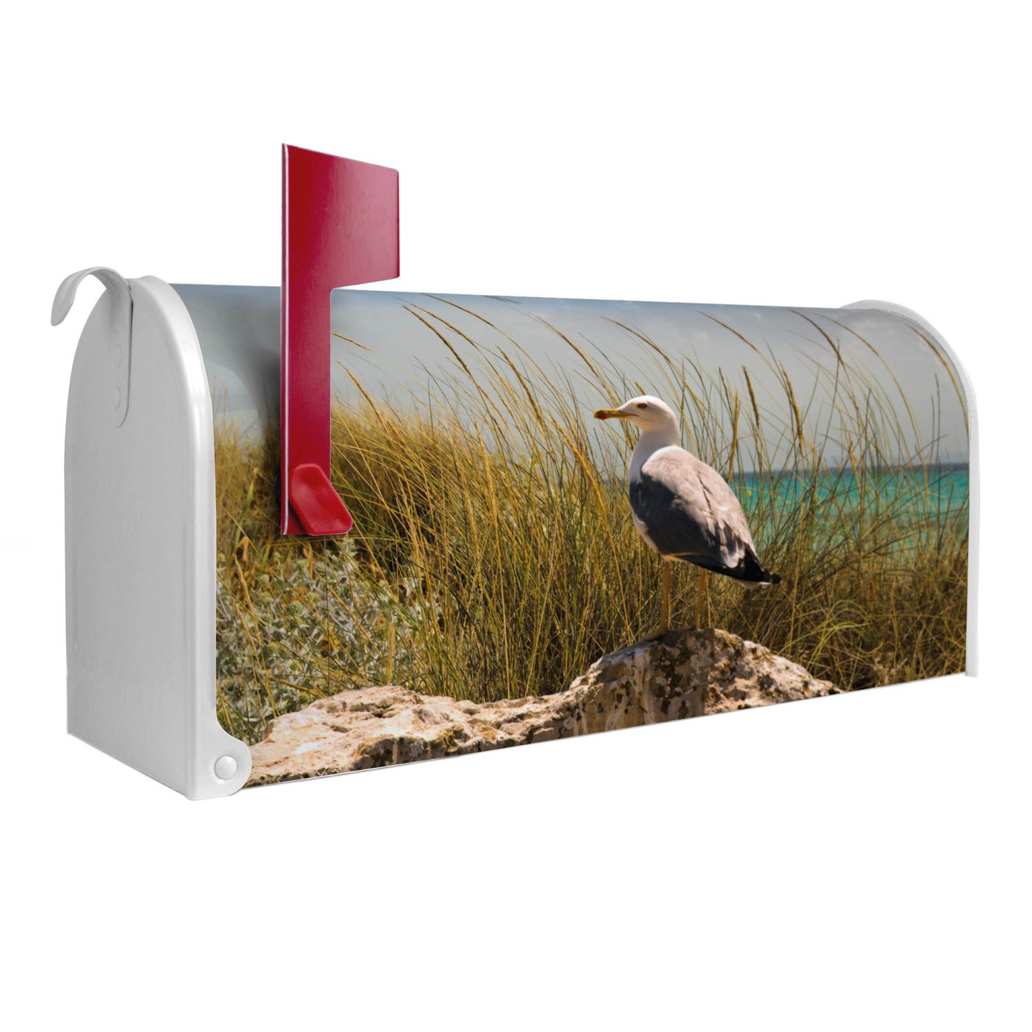 Banjado Amerikanischer Briefkasten Weiß 48x22x16cm US Mailbox Letterbox Pos günstig online kaufen