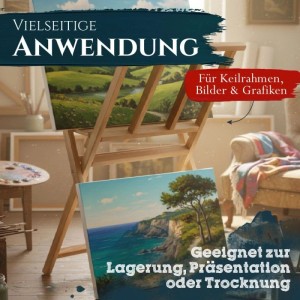 Artina Bilderwippe aus Buchenholz zum Aufbewahren, Trocknen und Präsentieren von Bildern.