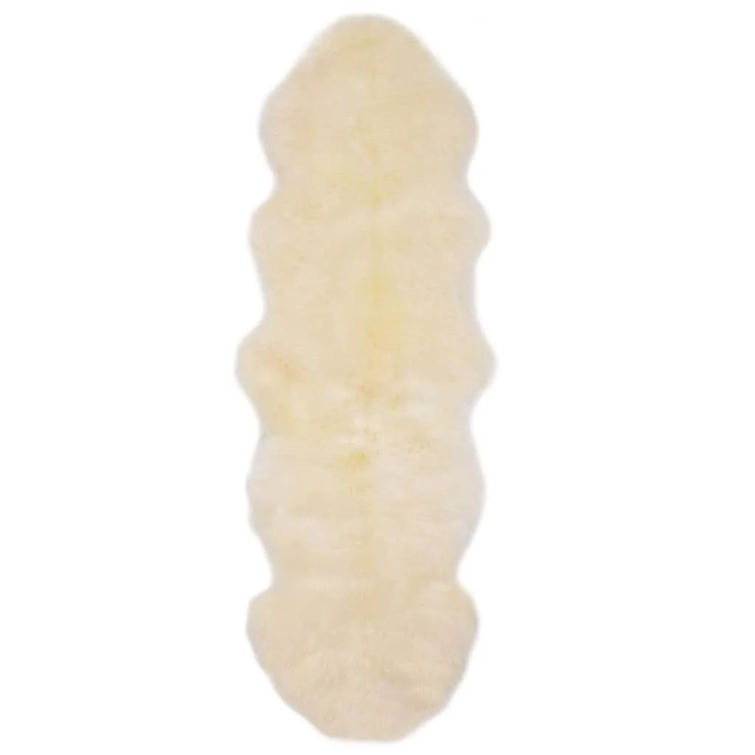 vidaXL Teppich Schafspelz 60x180 cm Weiß 283880 günstig online kaufen