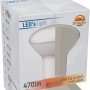 Verpackung einer dimmbaren E14 LED Lampe in Pilzform, 4,9W, 470lm, Farbtemperatur einstellbar.