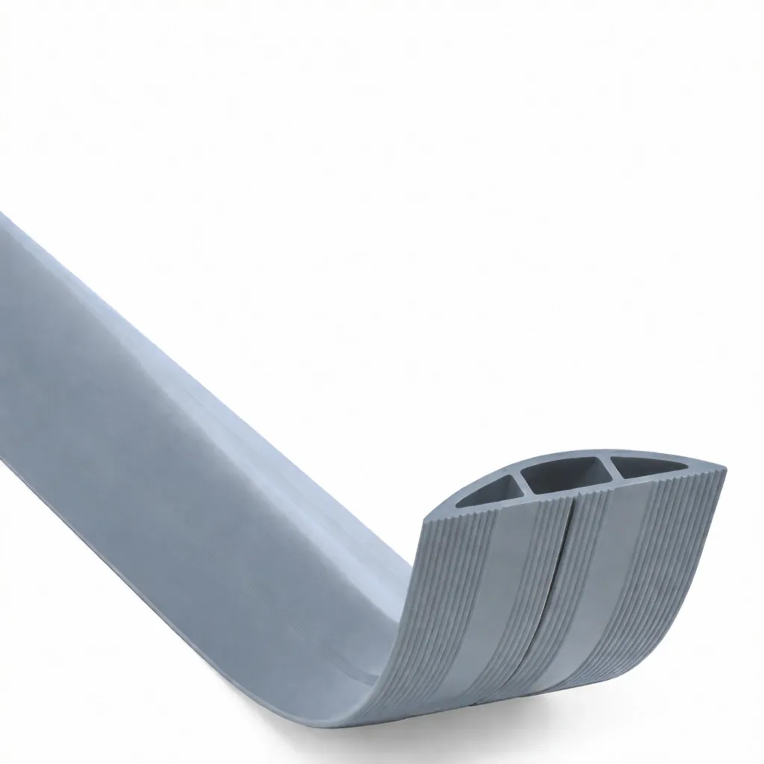 Floordirekt Kabelkanal Cable Guard Rutschfest Stolperschutz Zuschneidbar Grau 30 m