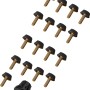 Fusskappen Set für OBI Loungegruppe Moonbeam, Ersatzteil für Essgruppen Möbel.
