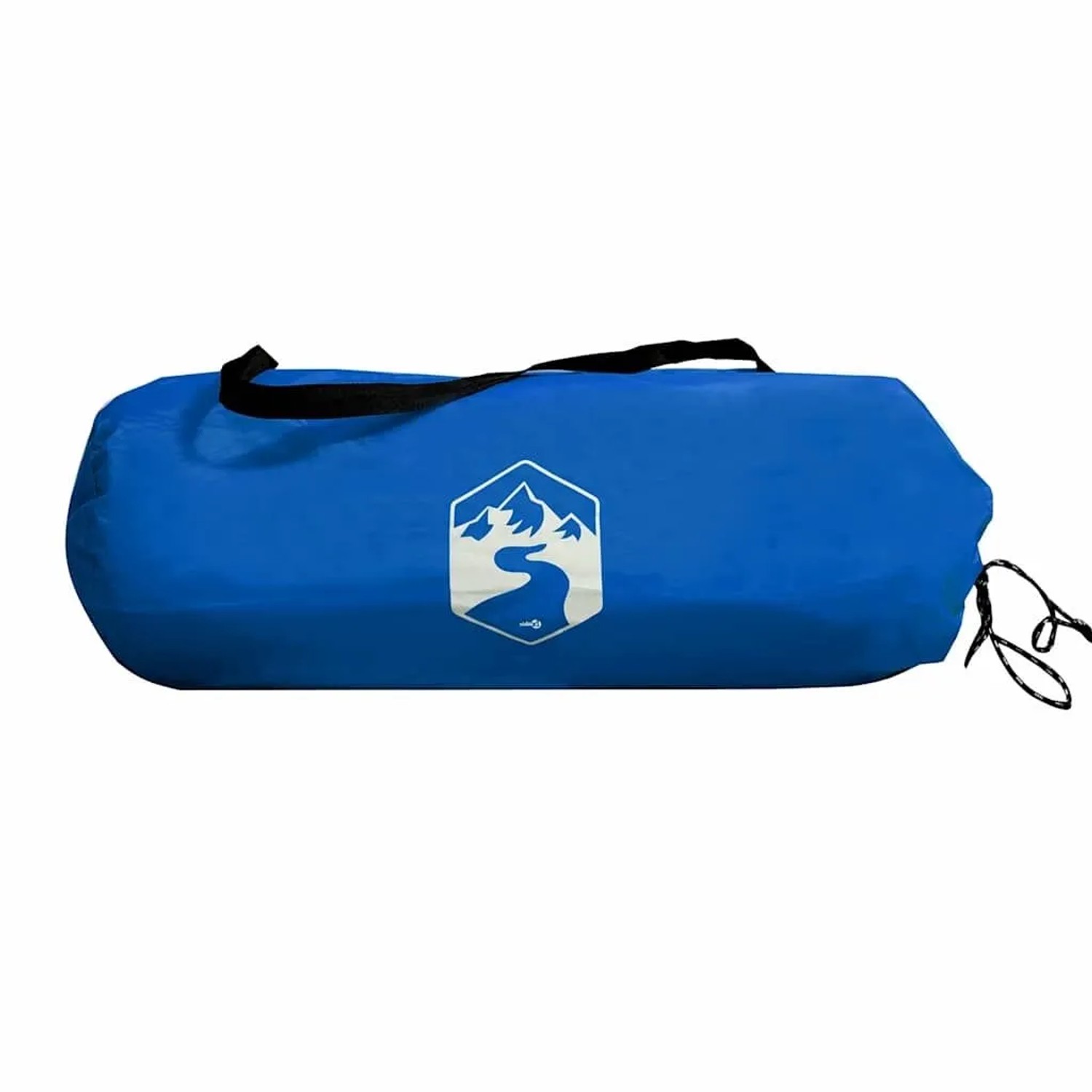 Verpacktes, azurblaues vidaXL Strandzelt für 3 Personen in Tragetasche.