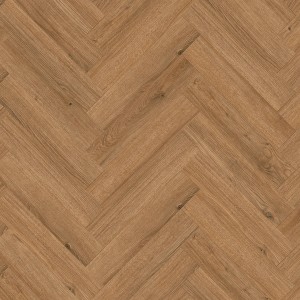 Classen Ville Laminat Monegrillo Oak im Fischgrätmuster verlegt.