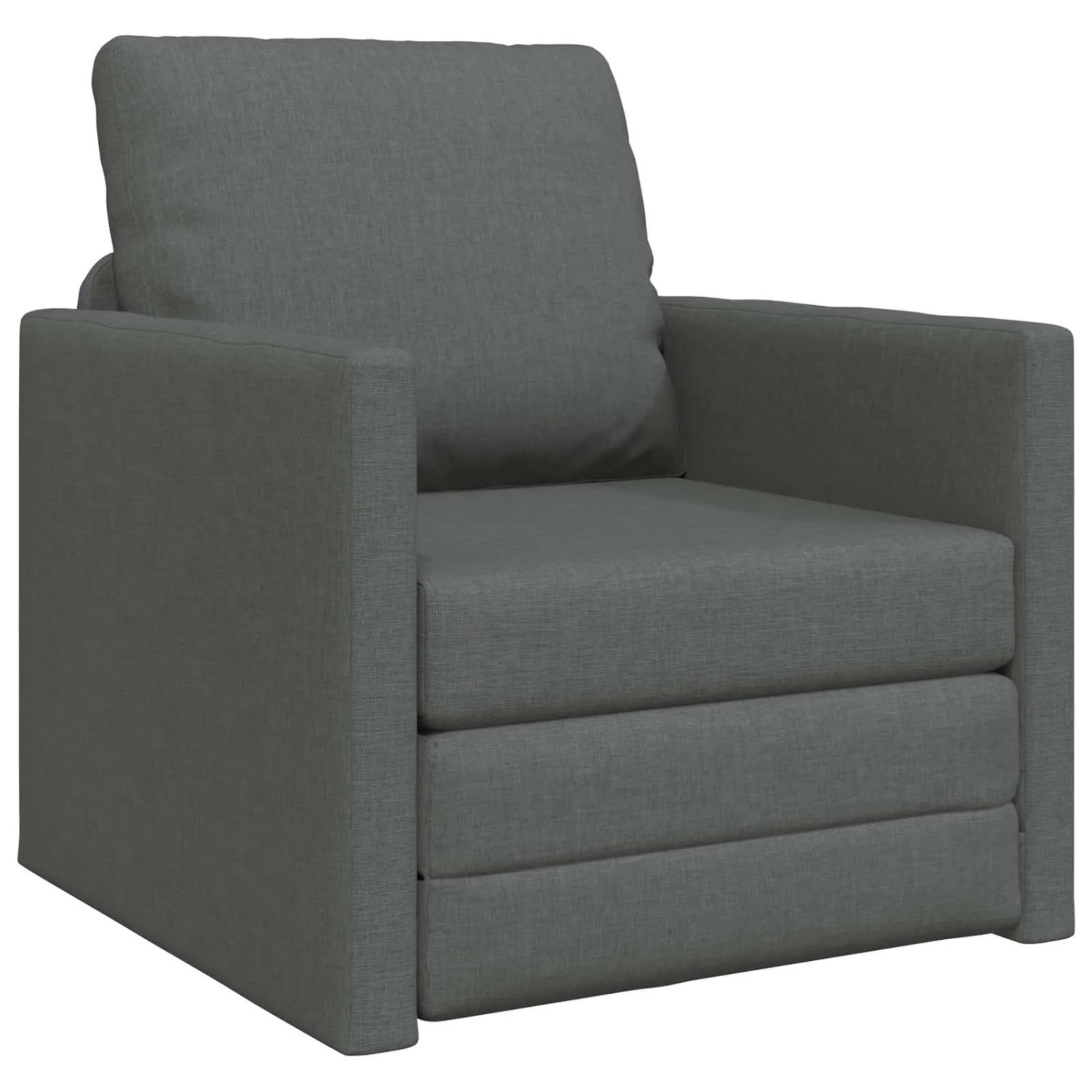 vidaXL Klappsofa Bett Dunkelgrau 74 x 77 x 81 cm Stoff 42030490 günstig online kaufen