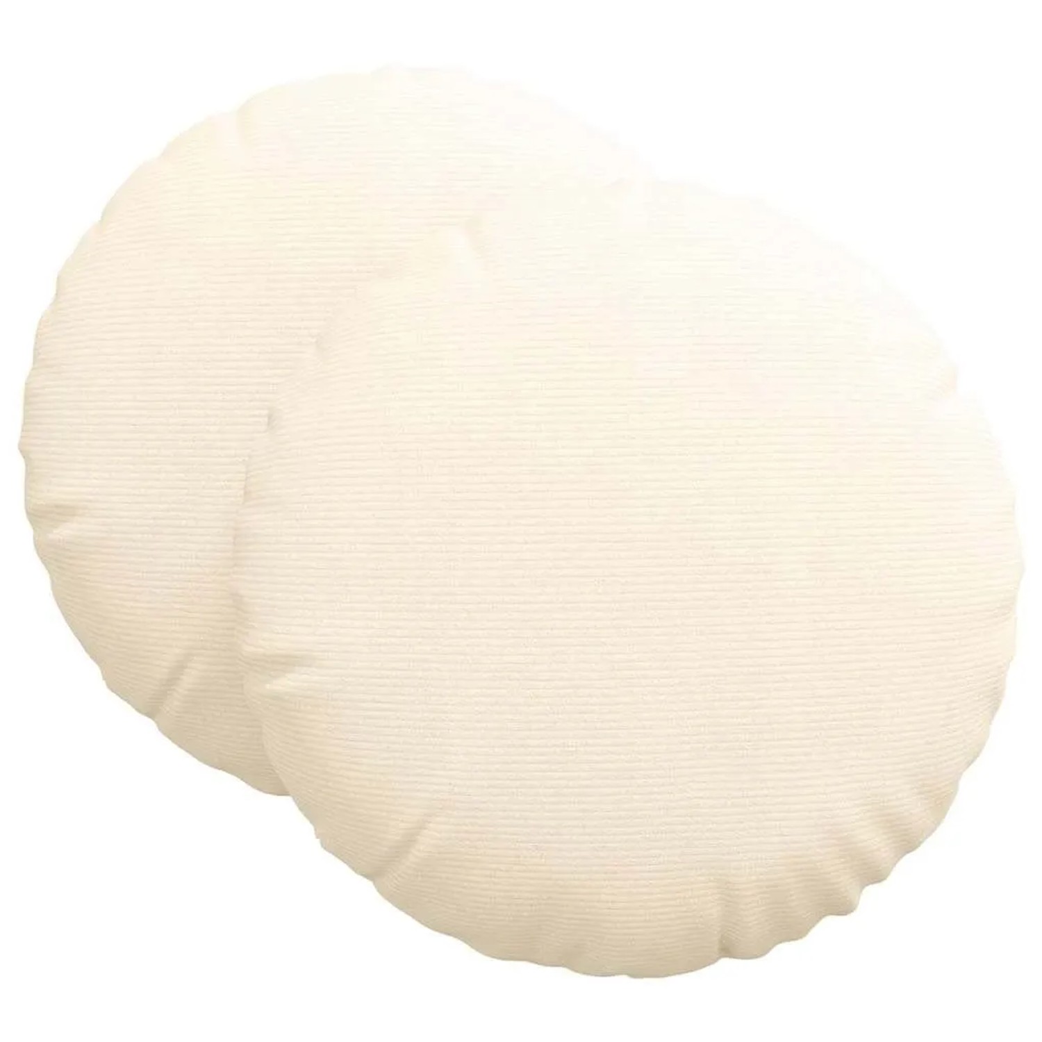 vidaXL Sitzkissen 2 Stk Creme Ø 60 cm Cordstoff 42014225 günstig online kaufen