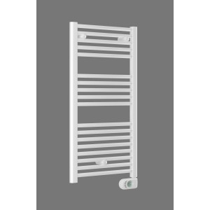 Sanotechnik Elektro-Badheizkörper Innsbruck, 920x480 mm, weiß, mit Digitalthermostat.