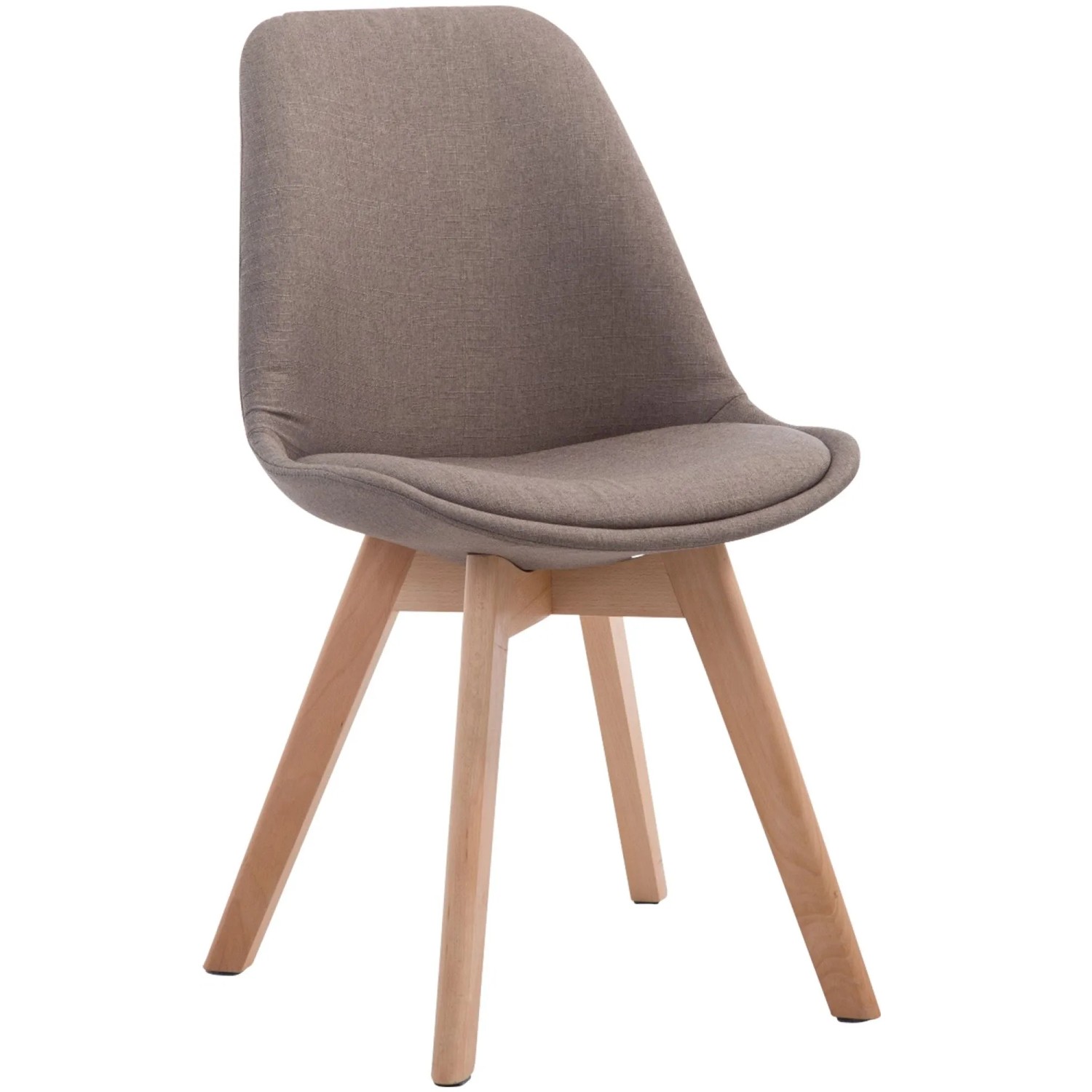 CLP Esszimmerstuhl Borneo Stoff Taupe/Natura