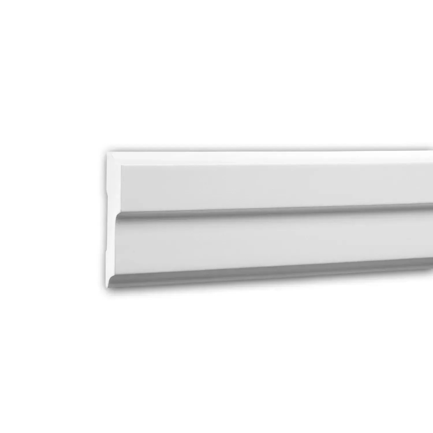 PROFHOME 151342F Flexible Wand- und Friesleiste Stuckleiste Zierleiste 2 m 200 cm x 1,5 cm x 7,5 cm Weiß