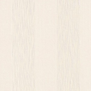 Cremefarbene Streifen Tapete mit matter Textiloptik von PROFHOME.