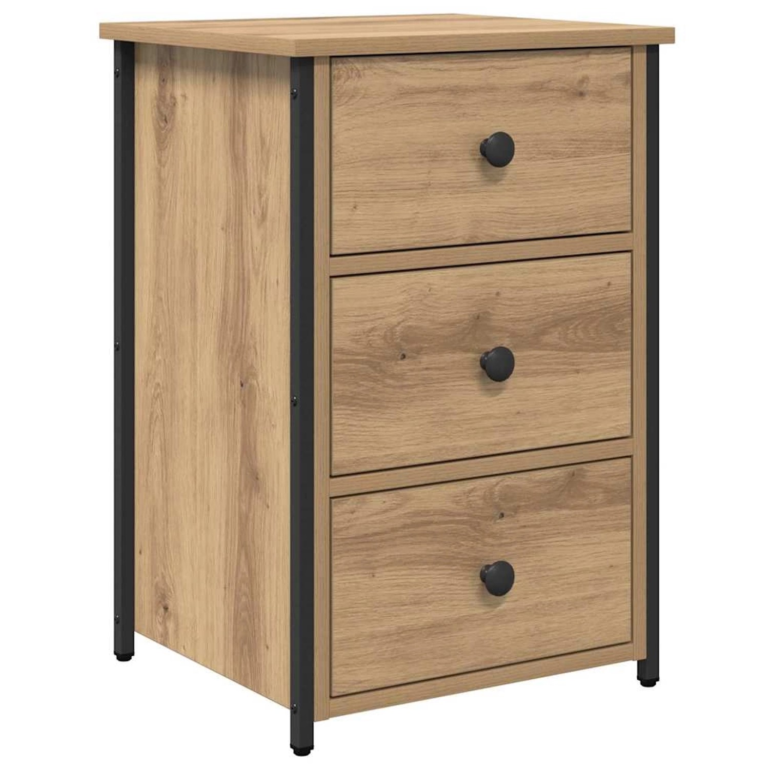 vidaXL Nachttisch mit Schubladen Eiche Handwerklich 871259 günstig online kaufen