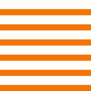 ESTAhome Streifen Tapete in Orange und Weiß, 53cm breit. Dekorative Papiertapete mit horizontalen Streifen.